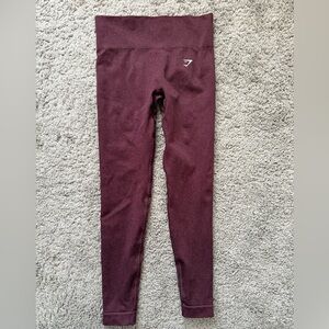 Gymshark everyday seamless leggings in burgundy